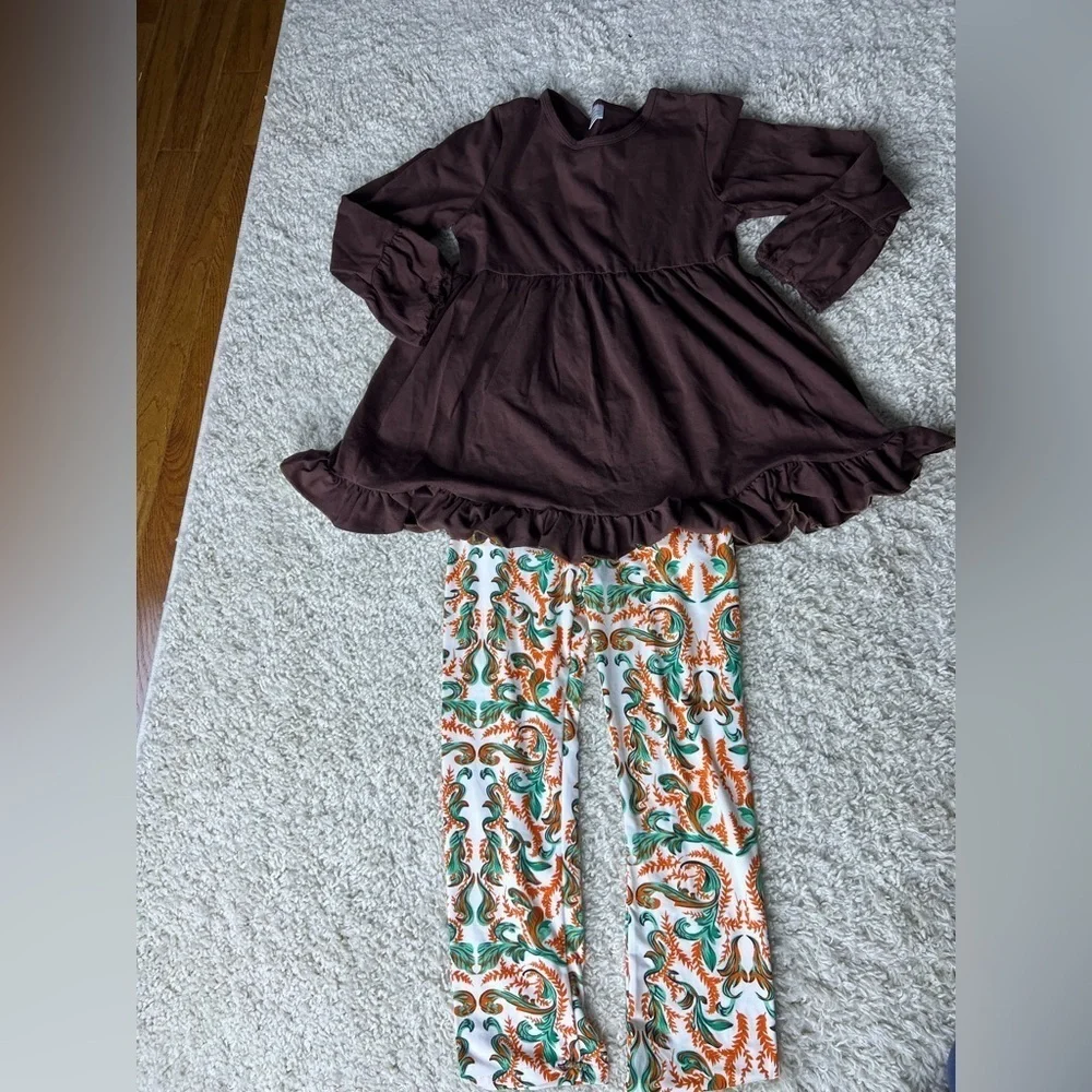 Girls Fall Tunic with Leggings
